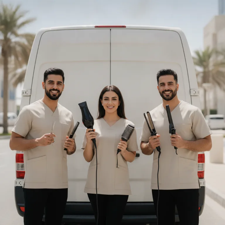 صالون شعر فاخر فريق في العين